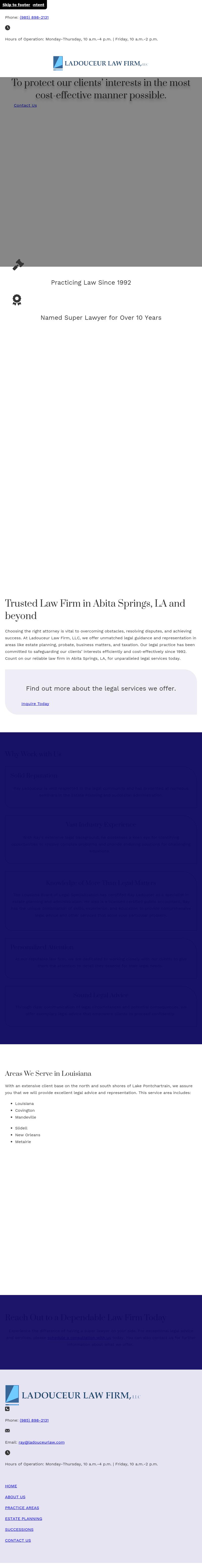 Raymond P. Ladouceur, CPA, LLC. - New Orleans LA Lawyers