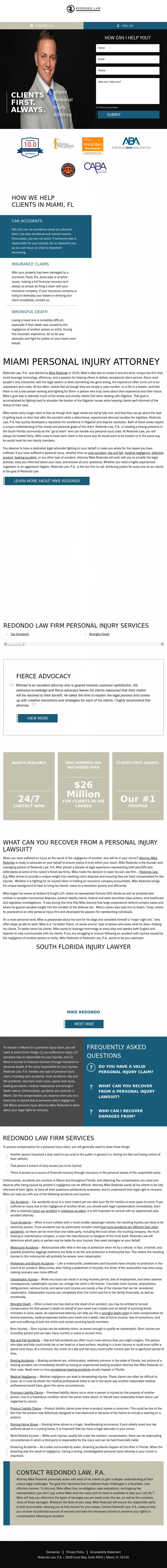 Redondo Law Firm - Miami FL Lawyers