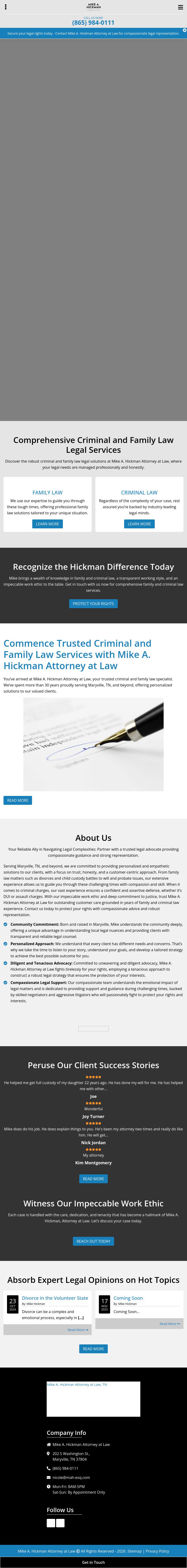 Reed & Hickman - Maryville TN Lawyers