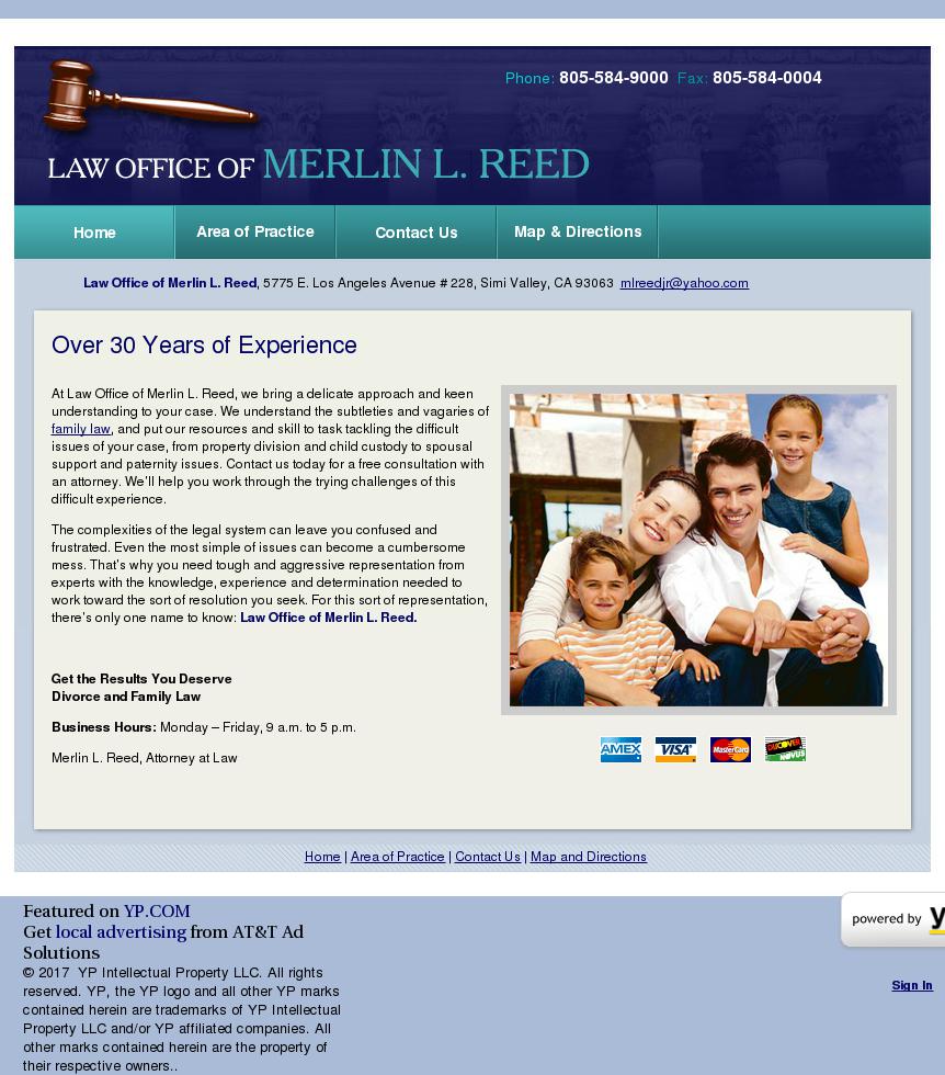 Reed Merlin L - Simi Valley CA Lawyers