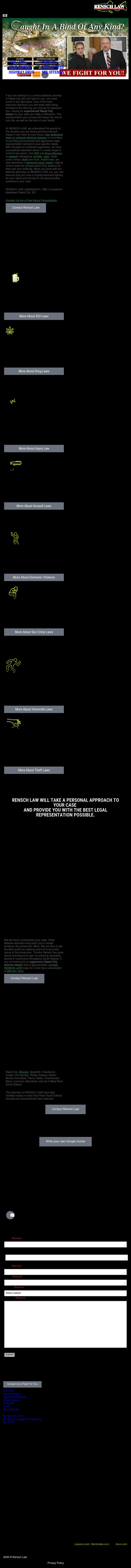 Rensch Law Office A Professional Law Corporation - Rapid City SD Lawyers