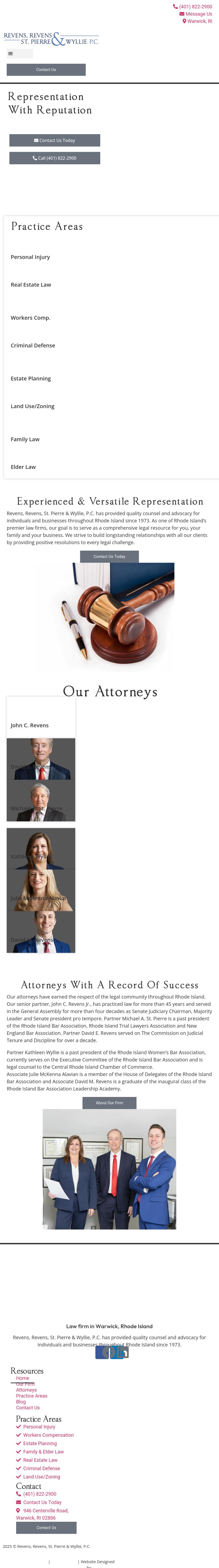 Revens, Revens & St. Pierre - Warwick RI Lawyers