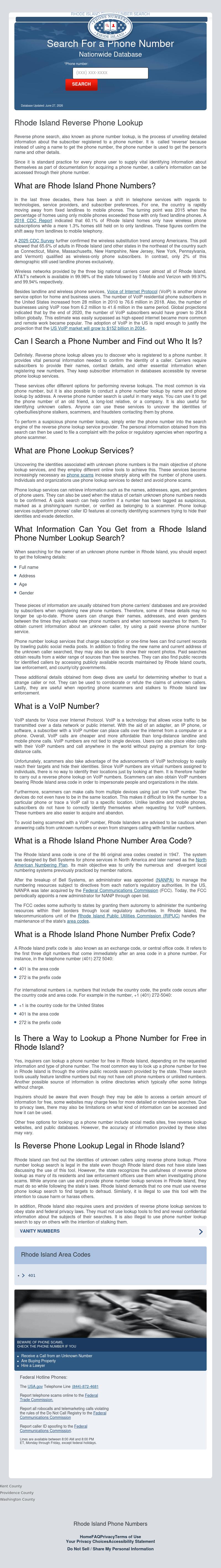 Rhode Island Phone Search - Cranston RI Lawyers