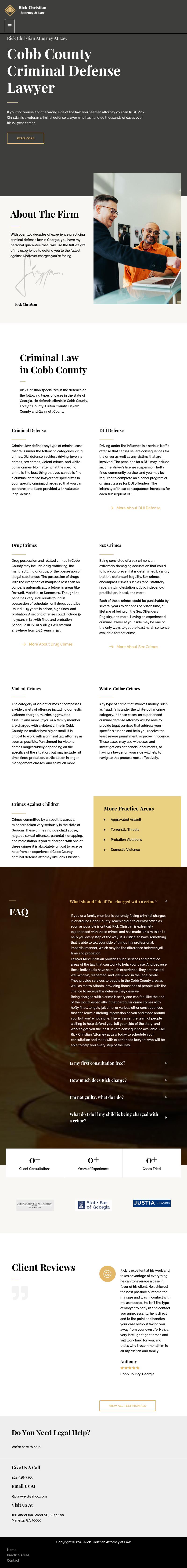 Rick Christian Attorney At Law - Marietta GA Lawyers