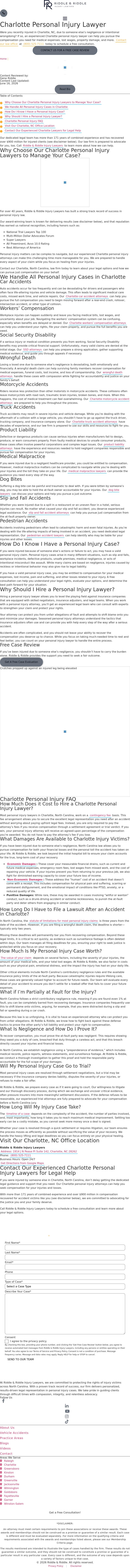Riddle & Brantley, LLP - Charlotte NC Lawyers