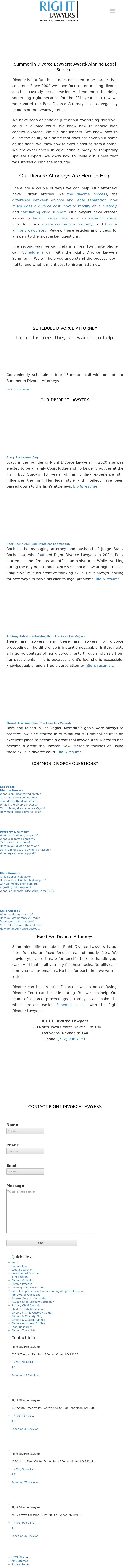 RIGHT Divorce Lawyers - Las Vegas NV Lawyers