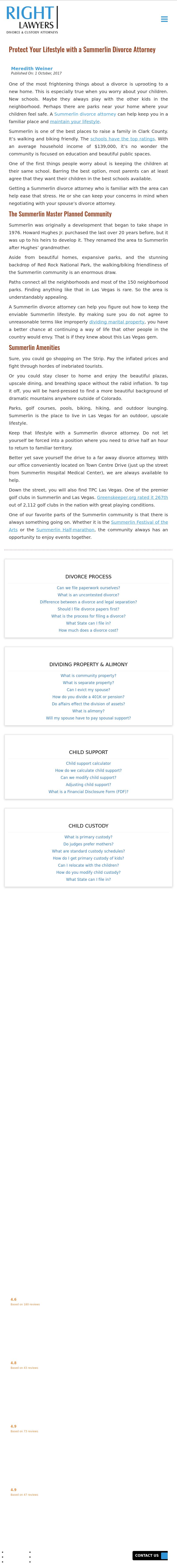 RIGHT Divorce Lawyers - Las Vegas NV Lawyers