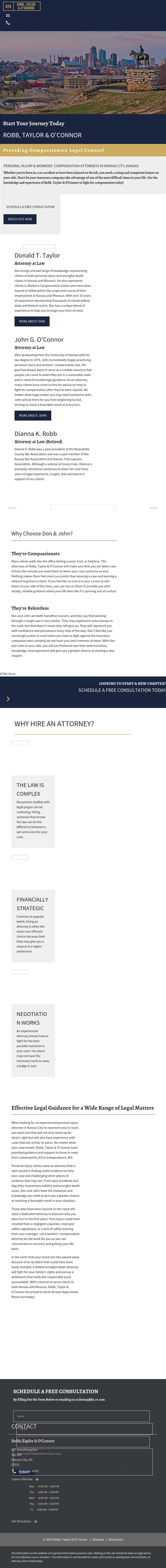 Robb Taylor & O'Connor - Kansas City KS Lawyers