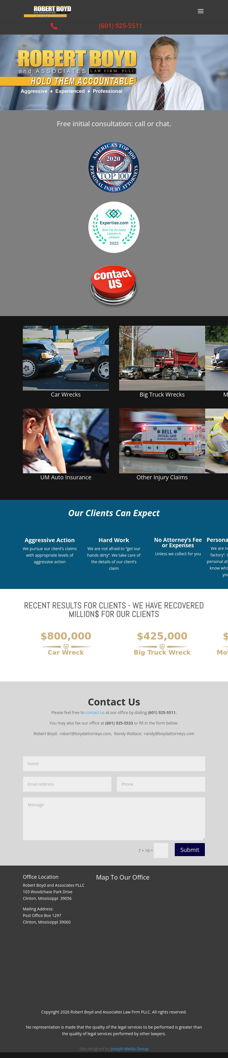 Robert Boyd And Associates Law Firm - Clinton MS Lawyers