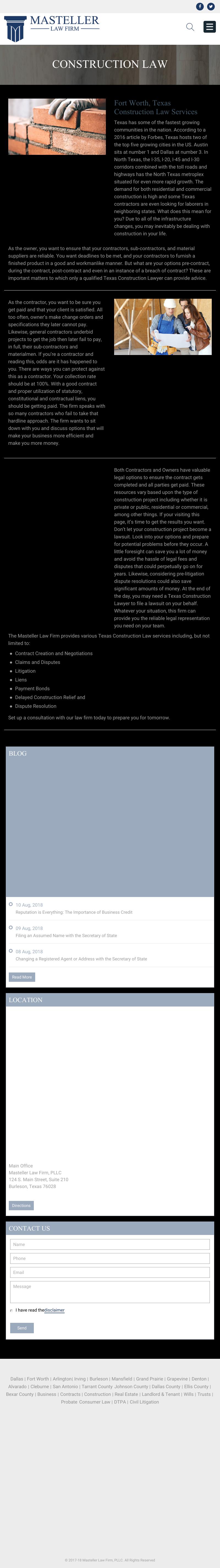 Masteller Law Firm, PLLC - Burleson TX Lawyers