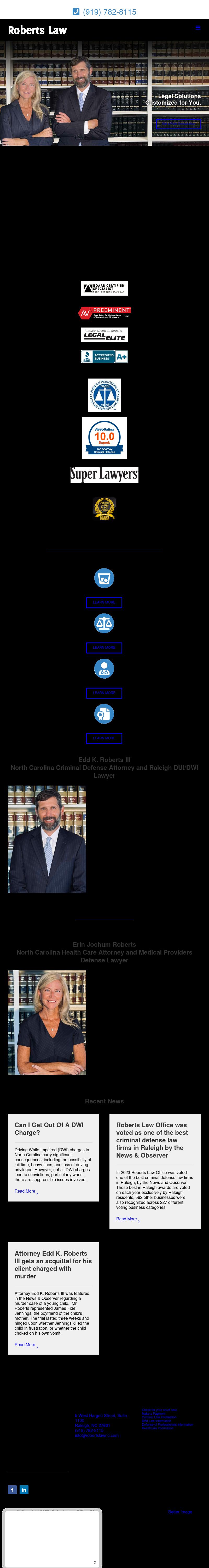 Roberts Law Office, PA - Raleigh NC Lawyers