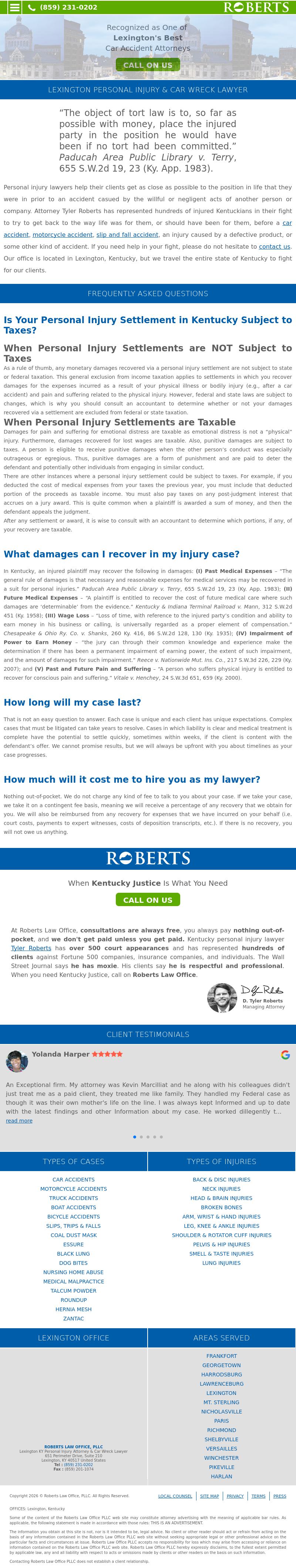 Roberts Law Office, PLLC - Lexington KY Lawyers