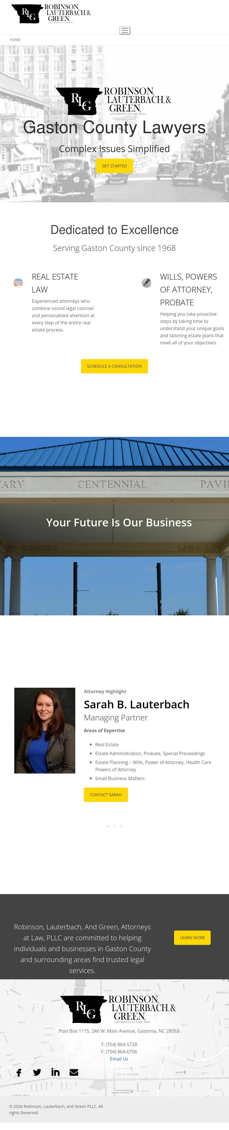 Robinson and Lauterbach, PLLC - Gastonia NC Lawyers
