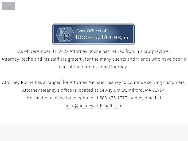 Roche and Roche, PC - Franklin MA Lawyers