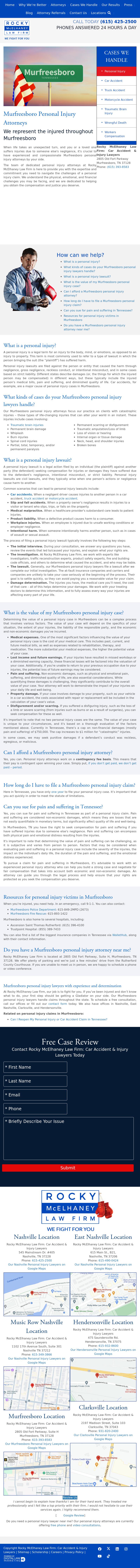 Rocky McElhaney Law Firm: Car Accident & Injury Lawyers - Murfreesboro TN Lawyers