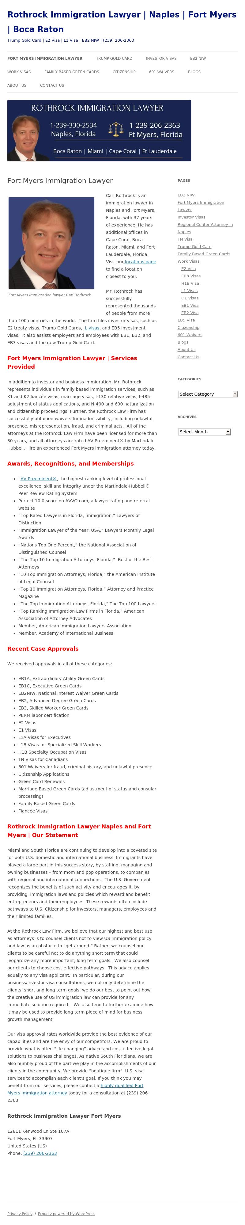 Rothrock Immigration Lawyer Fort Myers - Fort Myers FL Lawyers