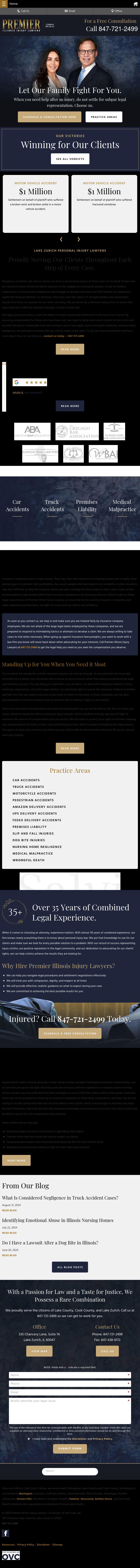 Premier Illinois Injury Lawyers - A Division of Salvi Law, Inc. - Lake Zurich IL Lawyers