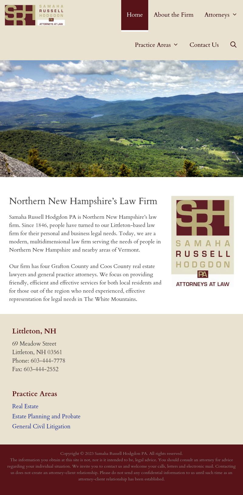 Samaha Russell Hodgdon PA - Littleton NH Lawyers