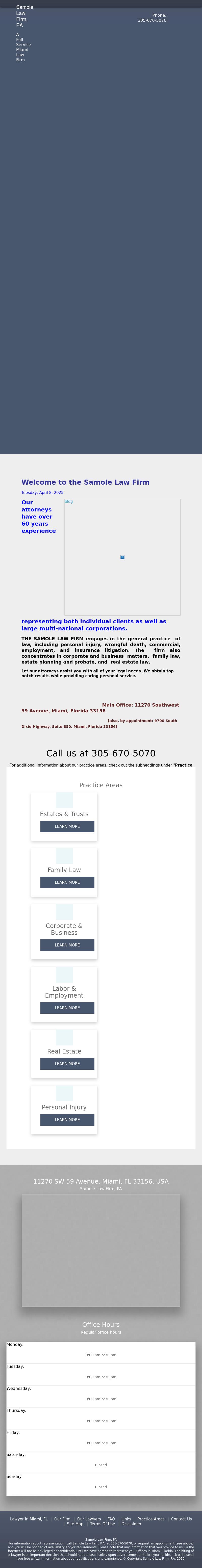 Samole Law Firm, P.A. - Miami FL Lawyers