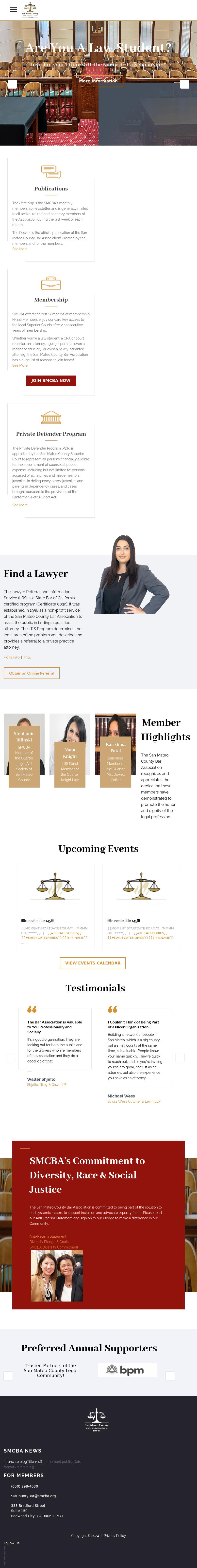 San Mateo County Bar Association - Redwood City CA Lawyers