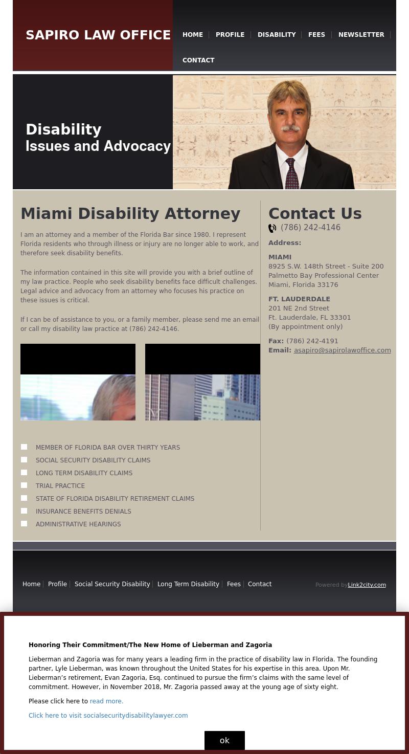 Sapiro, Andrew B - Palmetto Bay FL Lawyers