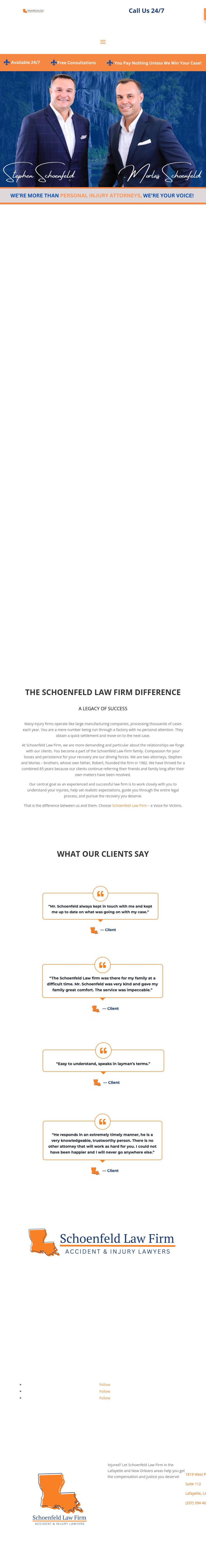 Schoenfeld Law Firm - New Orleans LA Lawyers