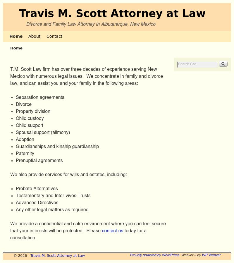 Scott, Travis M - Albuquerque NM Lawyers