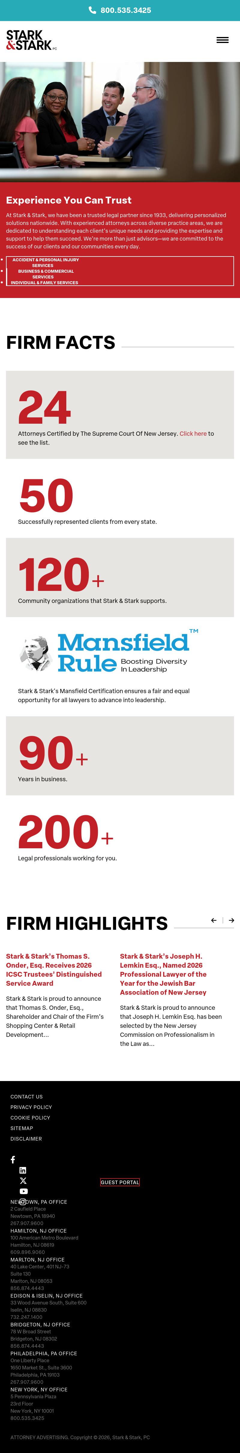 Stark & Stark Attorneys at Law - Lawrenceville NJ Lawyers