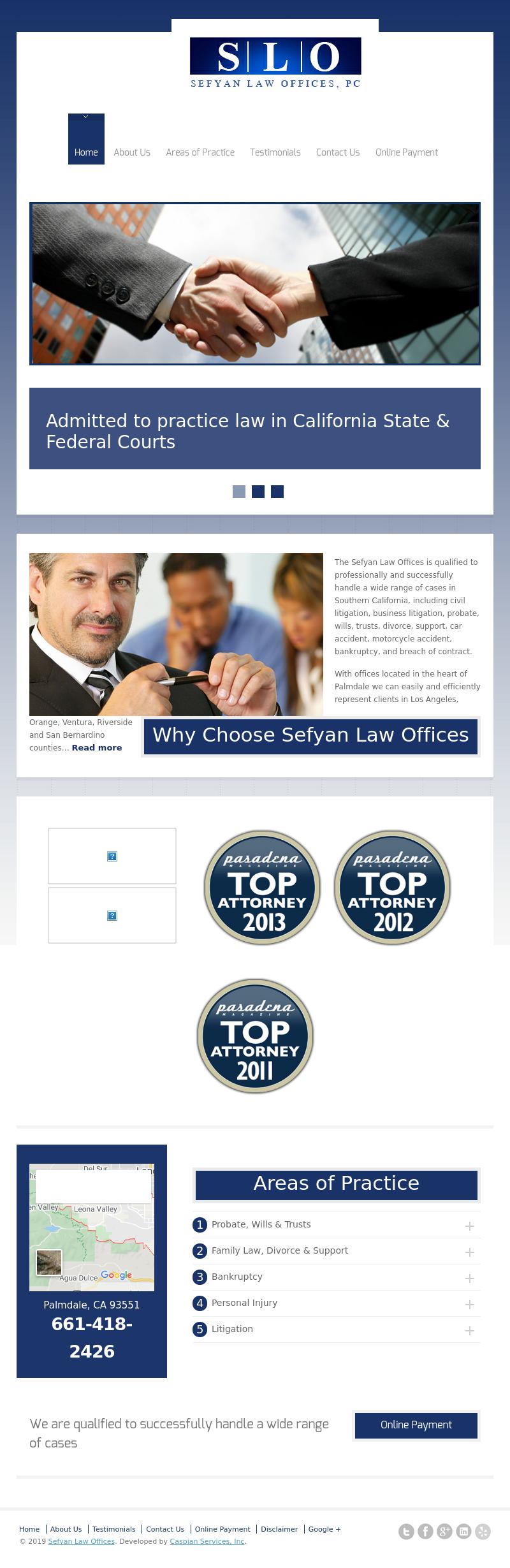 Sefyan Law Firm P.C. - Palmdale CA Lawyers