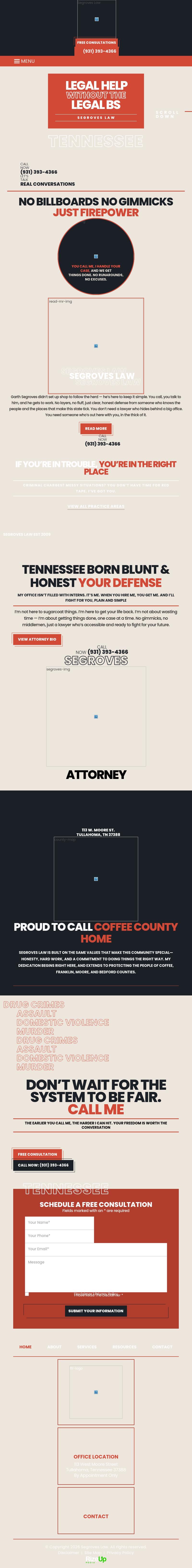 Segroves Law - Tullahoma TN Lawyers