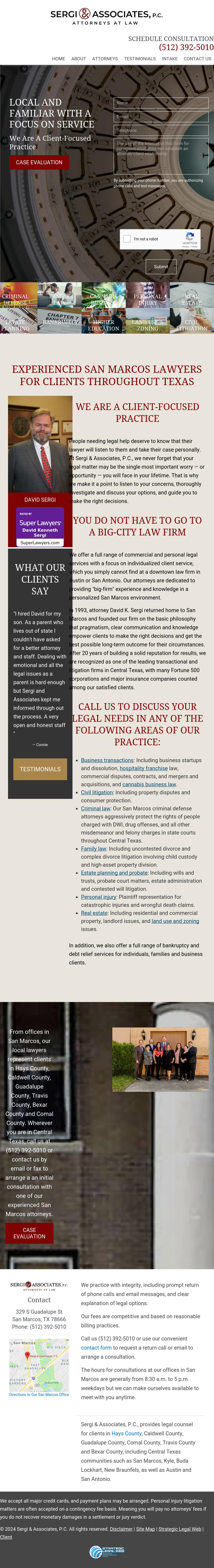 Sergi & Associates, P.C. - San Marcos TX Lawyers