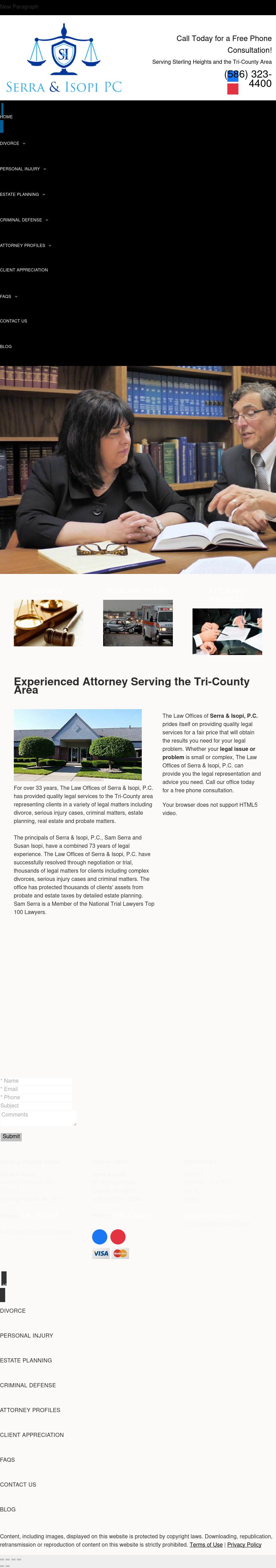 Serra & Isopi PC - Sterling Heights MI Lawyers