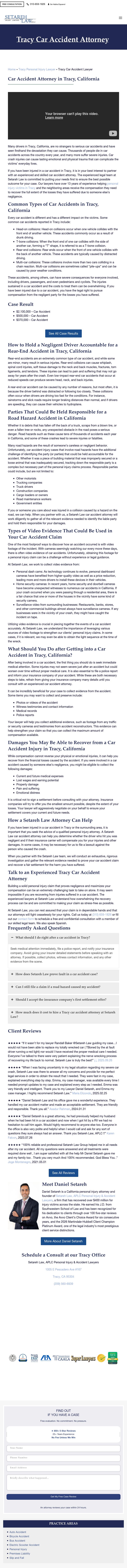 Setareh Law, APLC - Accident & Injury Lawyers - Tracy CA Lawyers