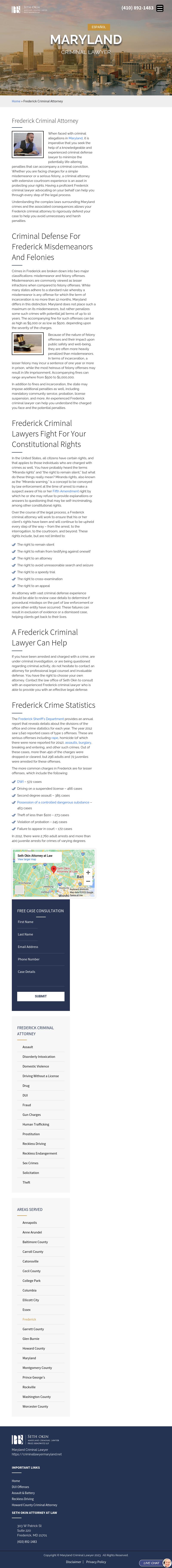 Seth Okin Attorney at Law - Frederick MD Lawyers