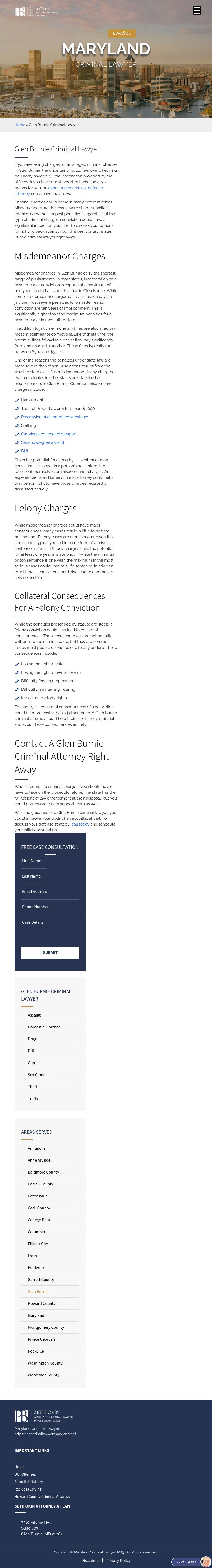 Seth Okin Attorney at Law - Glen Burnie  MD Lawyers