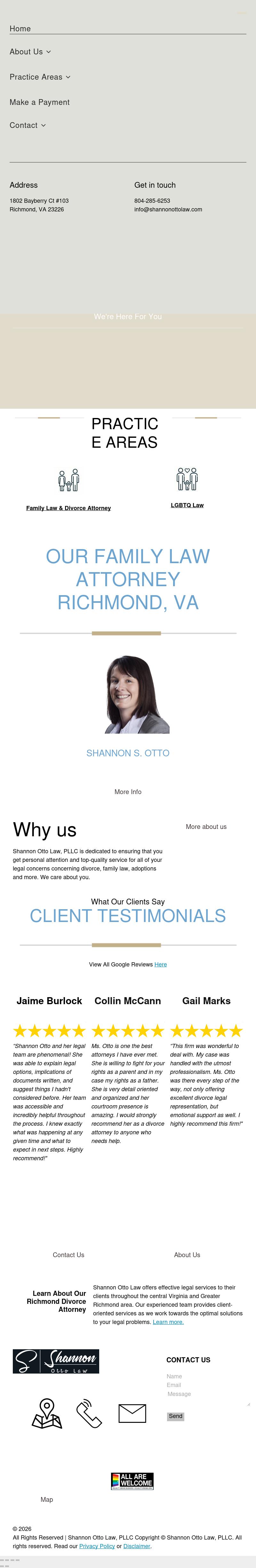 Shannon Otto Law - Richmond VA Lawyers