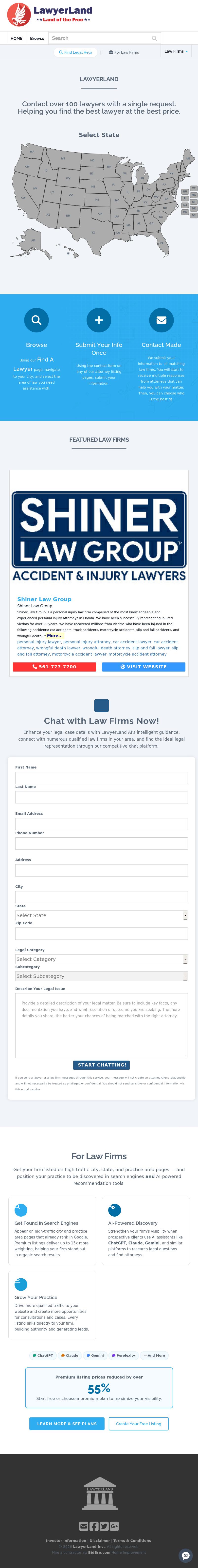 LawyerLand Instant Listing Manager - Wilmington DE Lawyers