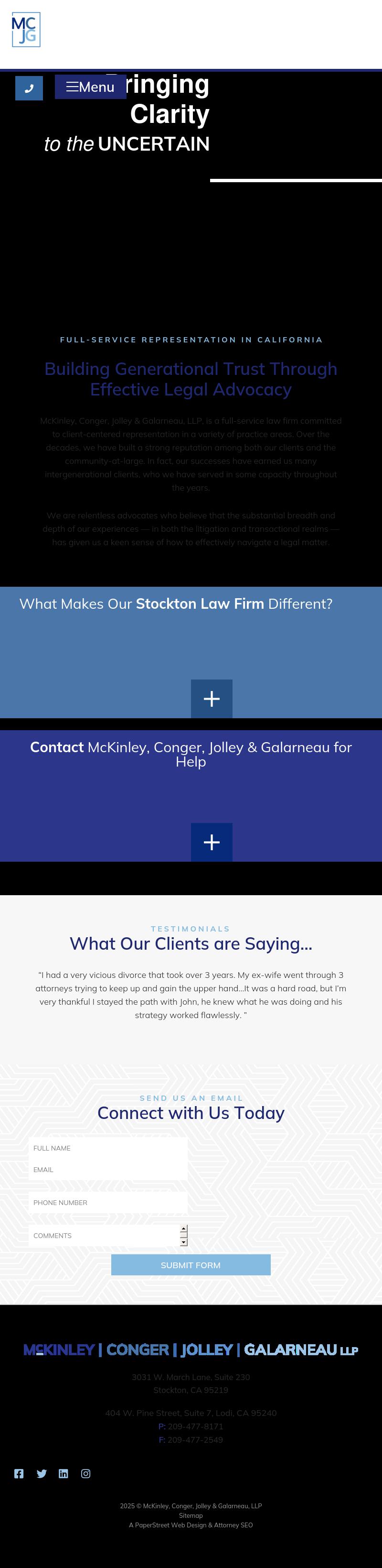 Shore, McKinley & Conger, LLP - Walnut Creek CA Lawyers