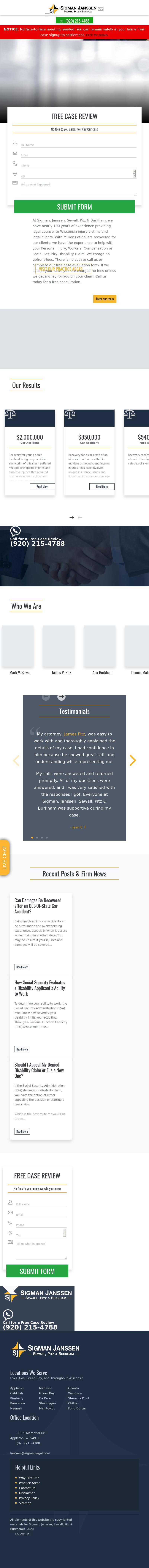 Sigman Janssen Sewall Pitz & Hodgkiss - Appleton WI Lawyers