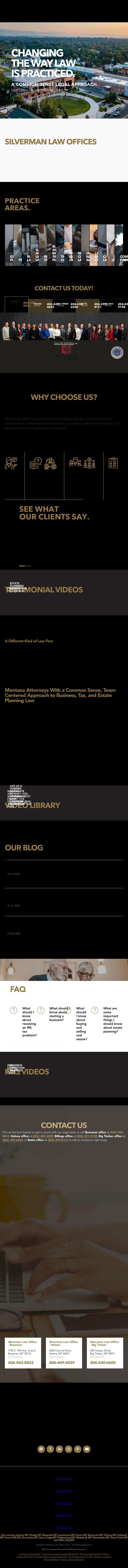 Silverman Law Office, PLLC - Big Timber MT Lawyers