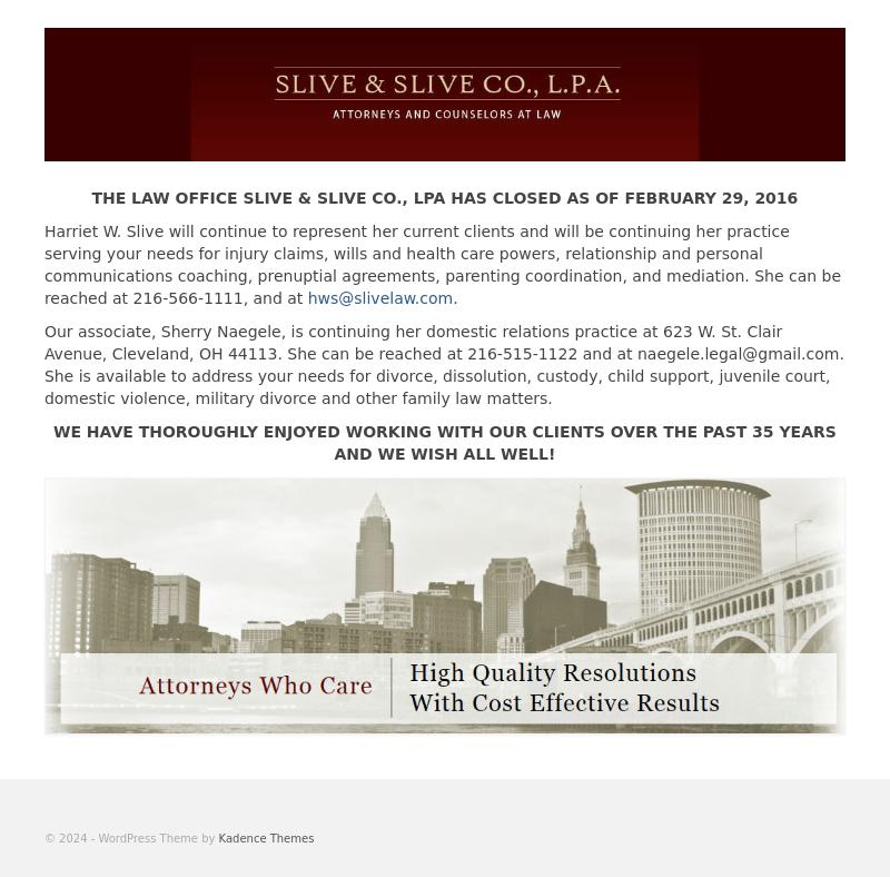 Slive & Slive, Co. L.P.A. - Cleveland OH Lawyers