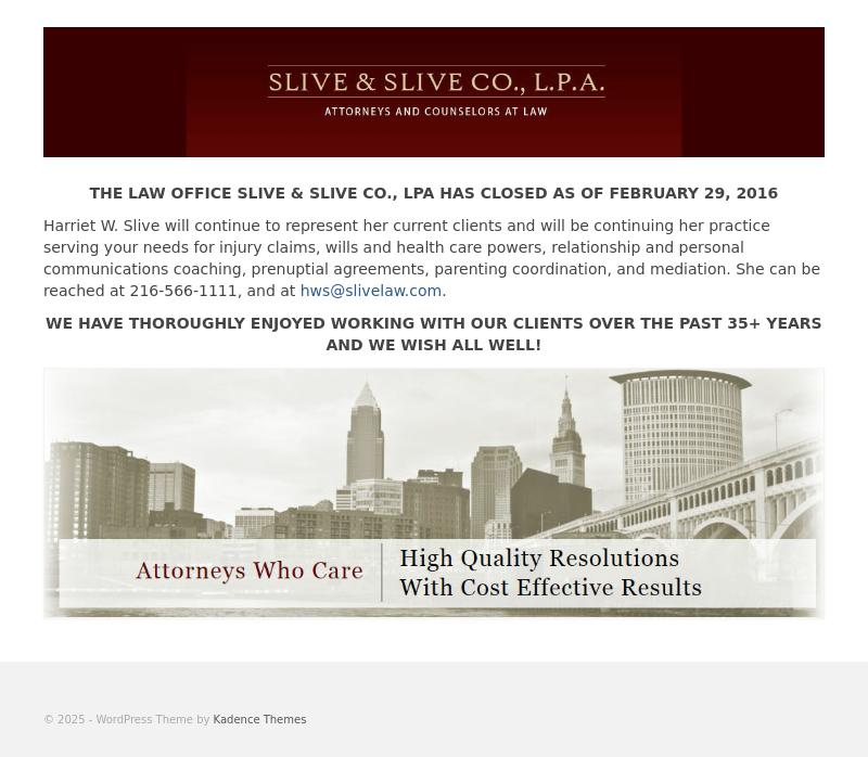 Slive & Slive, Co. L.P.A. - Cleveland OH Lawyers