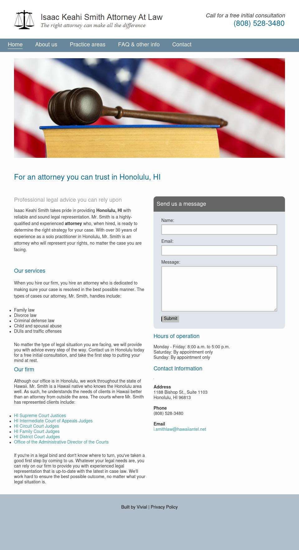 Smith Isaac Keahi Attorney at Law - Honolulu HI Lawyers