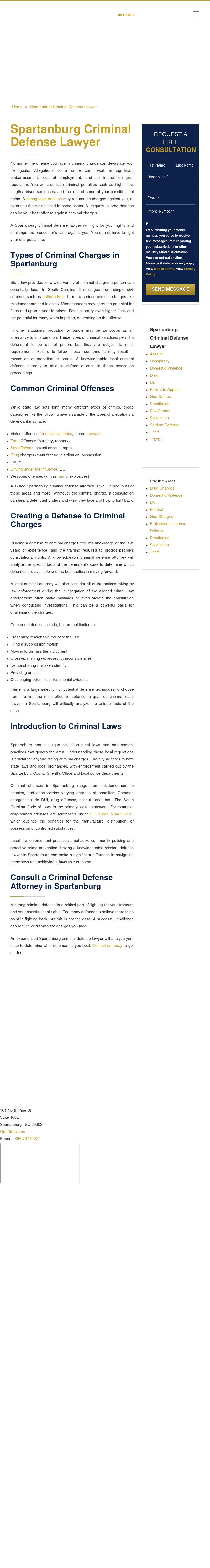 South Carolina Criminal Law: Dayne Phillips - Spartanburg SC Lawyers