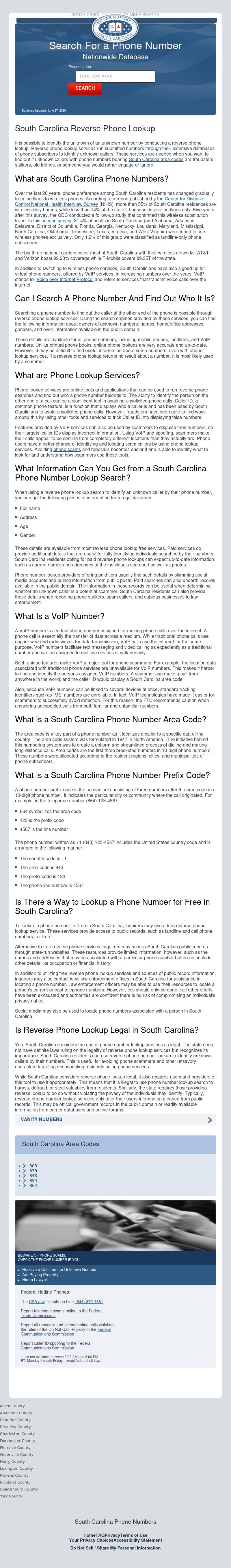 South Carolina Phone Search - Columbia SC Lawyers