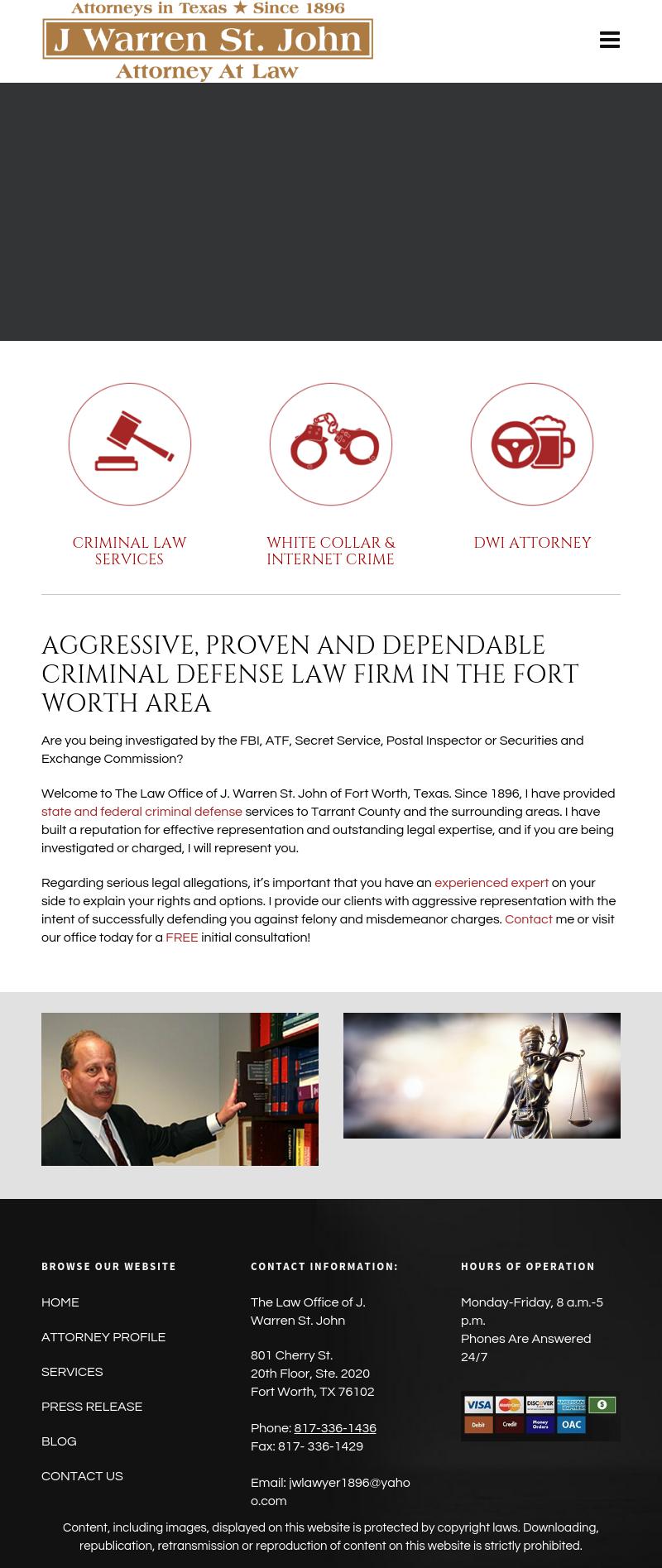 St John, J Warren - Fort Worth TX Lawyers