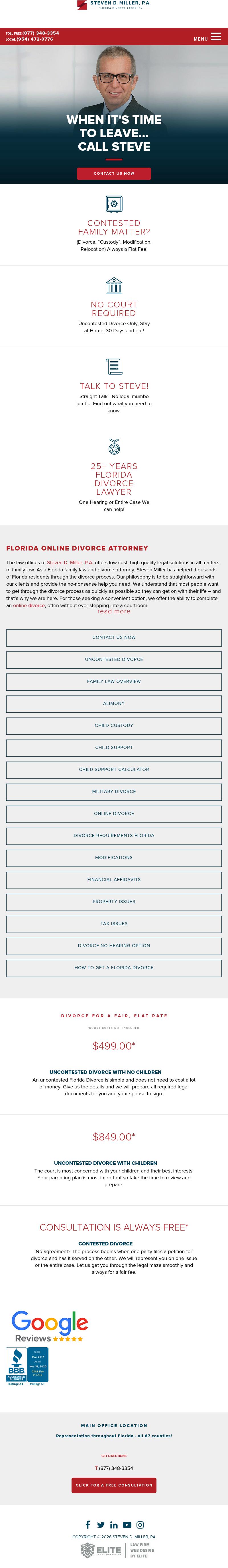 Steven D. Miller, P.A. Florida Divorce Attorney - Plantation FL Lawyers