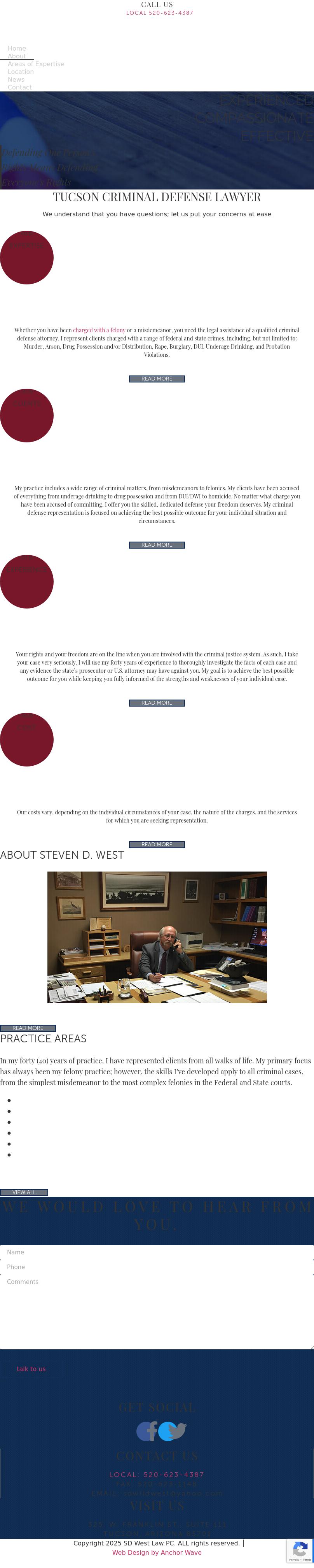 Steven D. West, Attorney at Law - Tucson AZ Lawyers