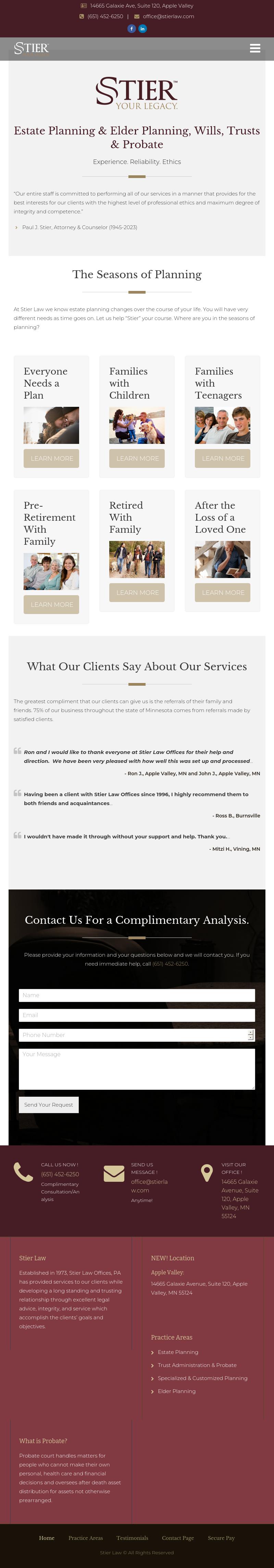 Stier Law Offices PA - Saint Paul MN Lawyers