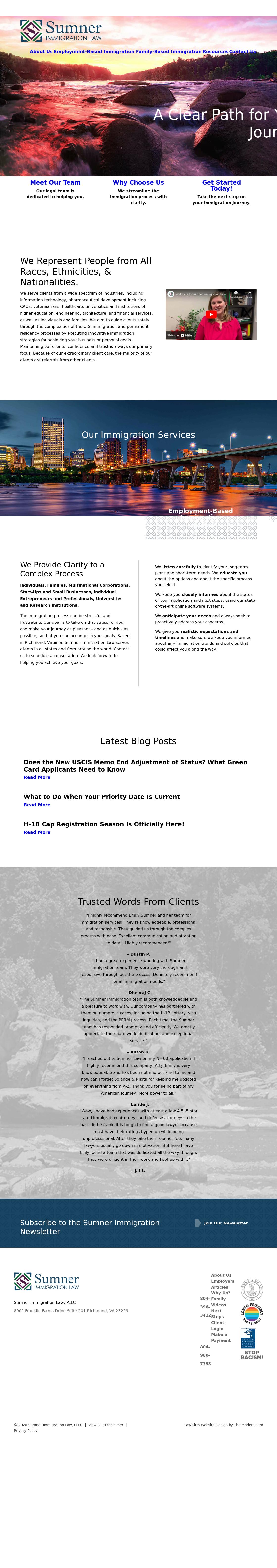 Sumner Immigration Law, PLLC - Richmond VA Lawyers